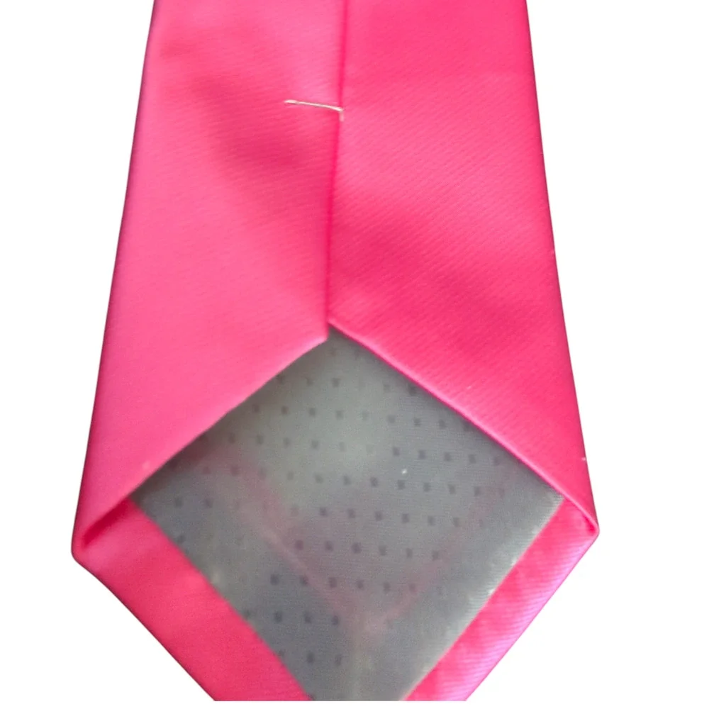 Fouger Hot Pink Adjustable Neck Strap Kids Tuxedo Tie 11in Ages 1-5